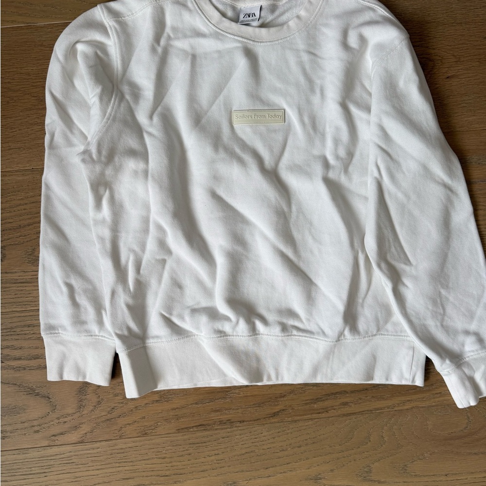 Zara sailors From Today Cream Textured #108 Sweatshirt